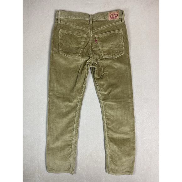 Levis‎ Pants Womens 30x30 Green Corduroy Straight Leg Regular Fit Mid Rise Retro - Picture 12 of 13